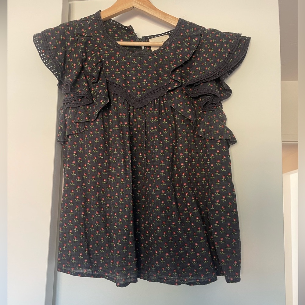 Sezane Camila flowers top